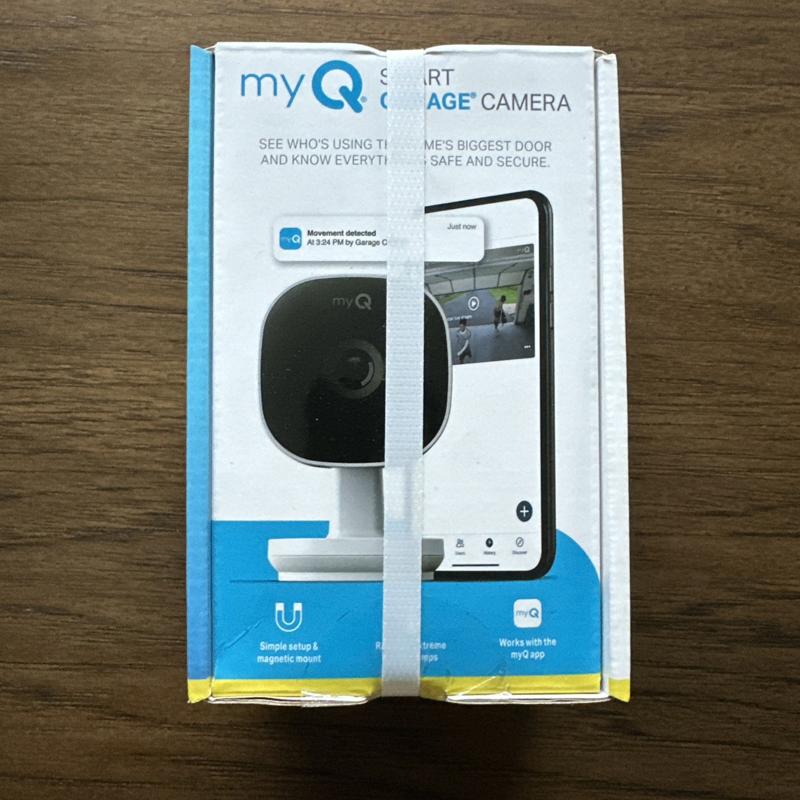 Chamberlain myQ Smart Garage HD 1080p Indoor Wi-Fi Security Camera – White