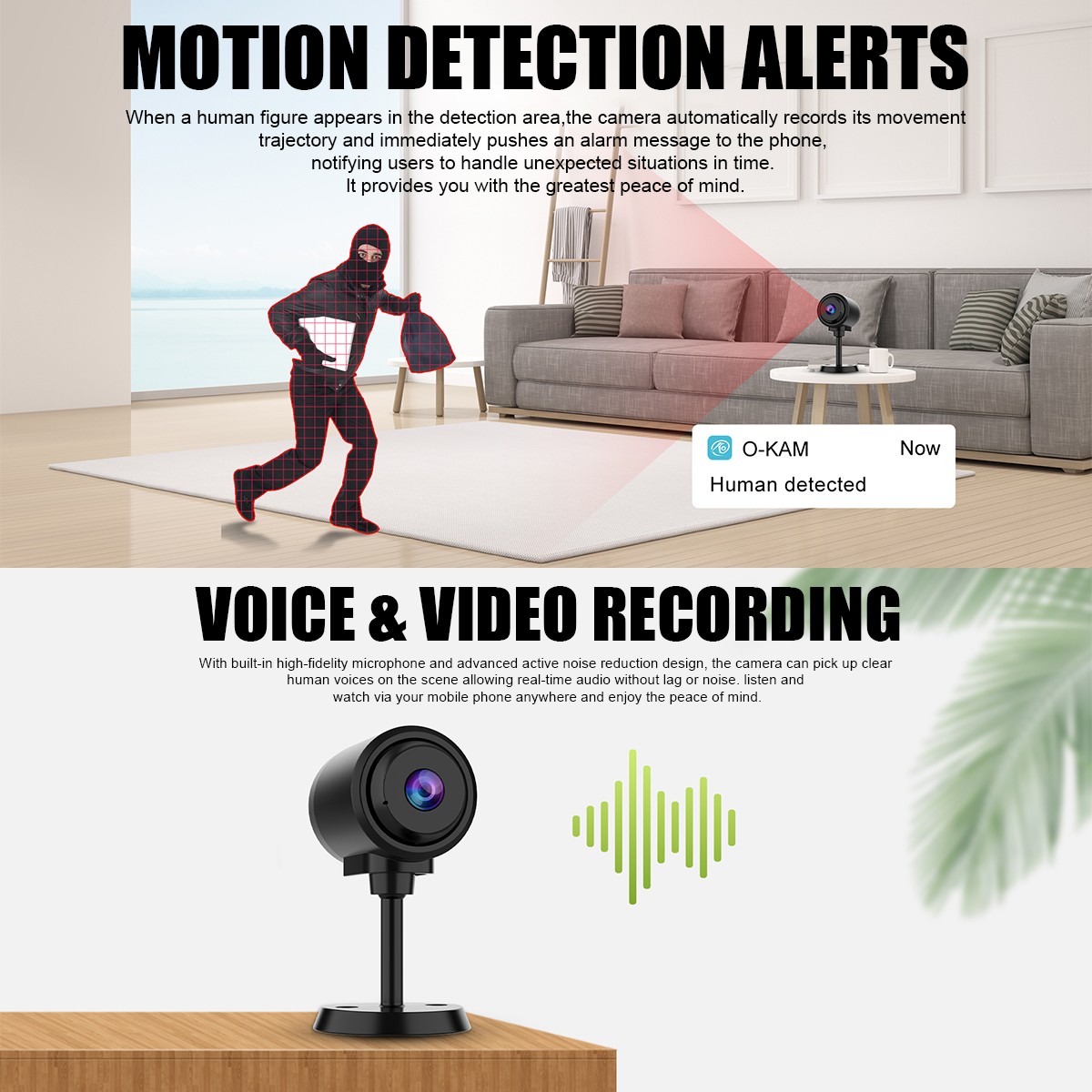 4K Cam HD Wireless WiFi Security Mini Micro Pinhole DIY Cam DVR Indoor Outdoor