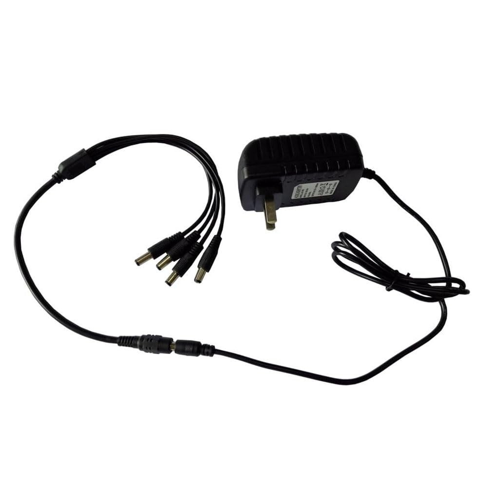 Security Camera Power Supply Adapter AC100-240V to DC 12V 2A 24W Converter Tr…