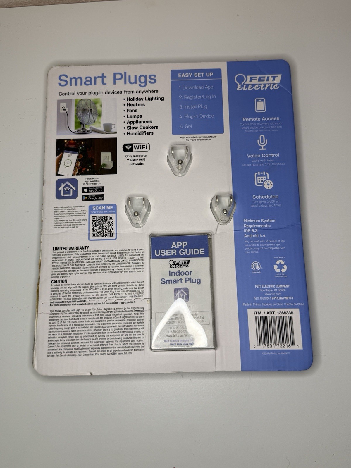 Feit Electric 1368338 WiFi Smart Plug 3-pack