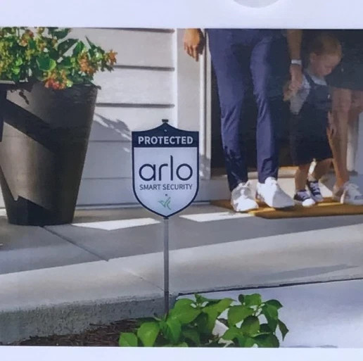 Arlo Protected Smart Security Yard Sign 10in x 7in – NEW & Sealed in box