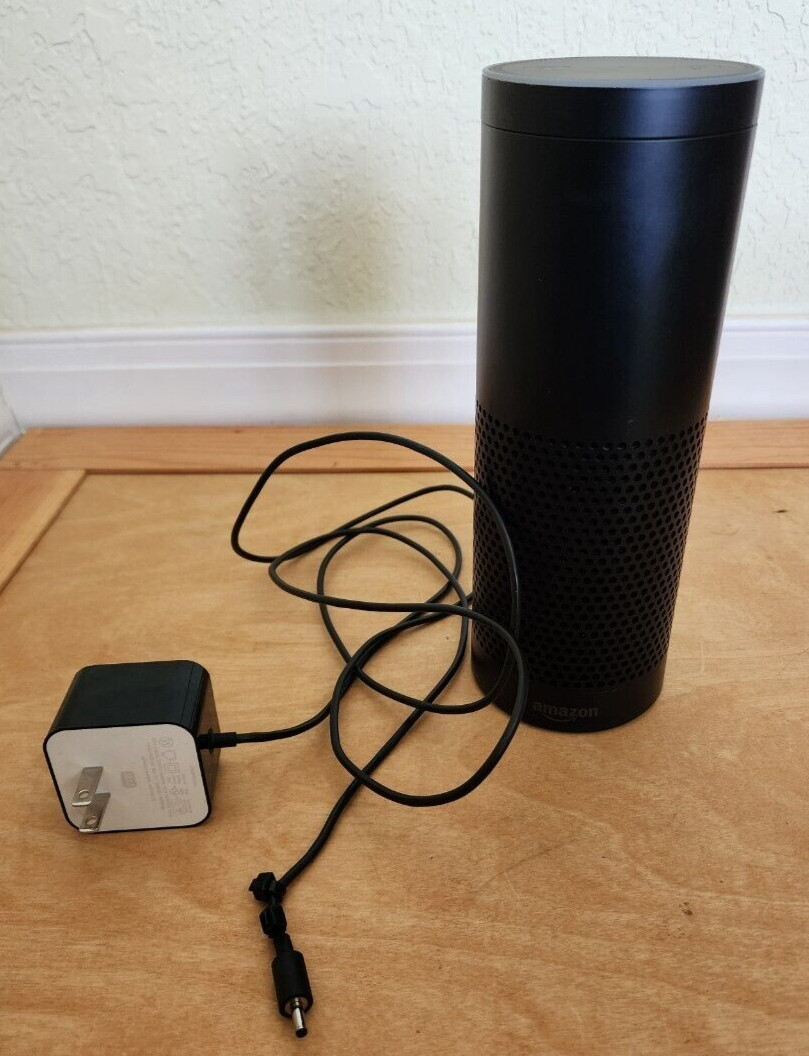 Amazon Echo GEN 1 BLACK Alexa Smart Speaker SK705DI w/ Adapter
