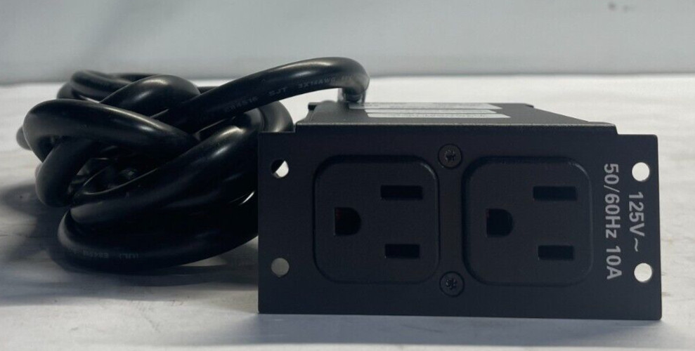Crestron FTA-PWR-102 FlipTop AC Power Outlet Module Dual 6506848