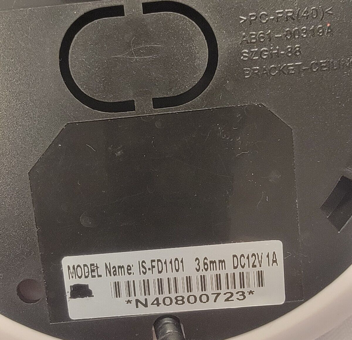 Security Camera IS-FD1101 3.6mm Coaxial Untested Dome