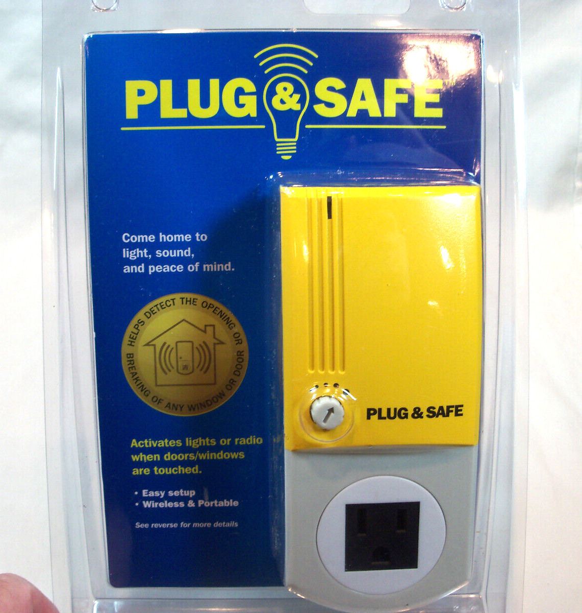 Plug & Safe Motion Sensor Detector Wireless Home Theft Security System PS8
