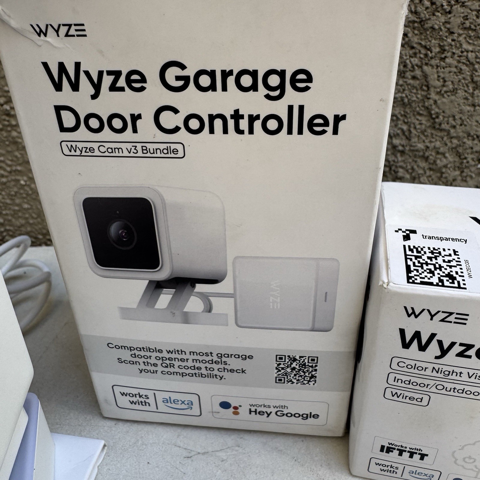 2 Pack – Wyze Cam Indoor/Outdoor OG & Garage Door Controller Security Cameras