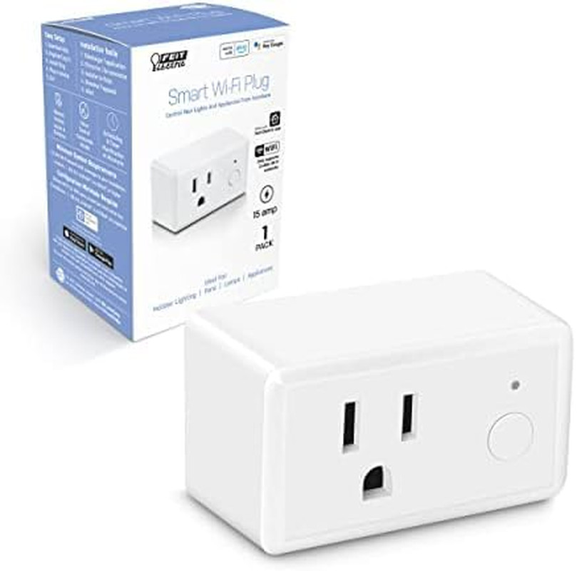Wifi Compatible with Alexa and Google Home, Feit App, No Hub Required, Remote Co