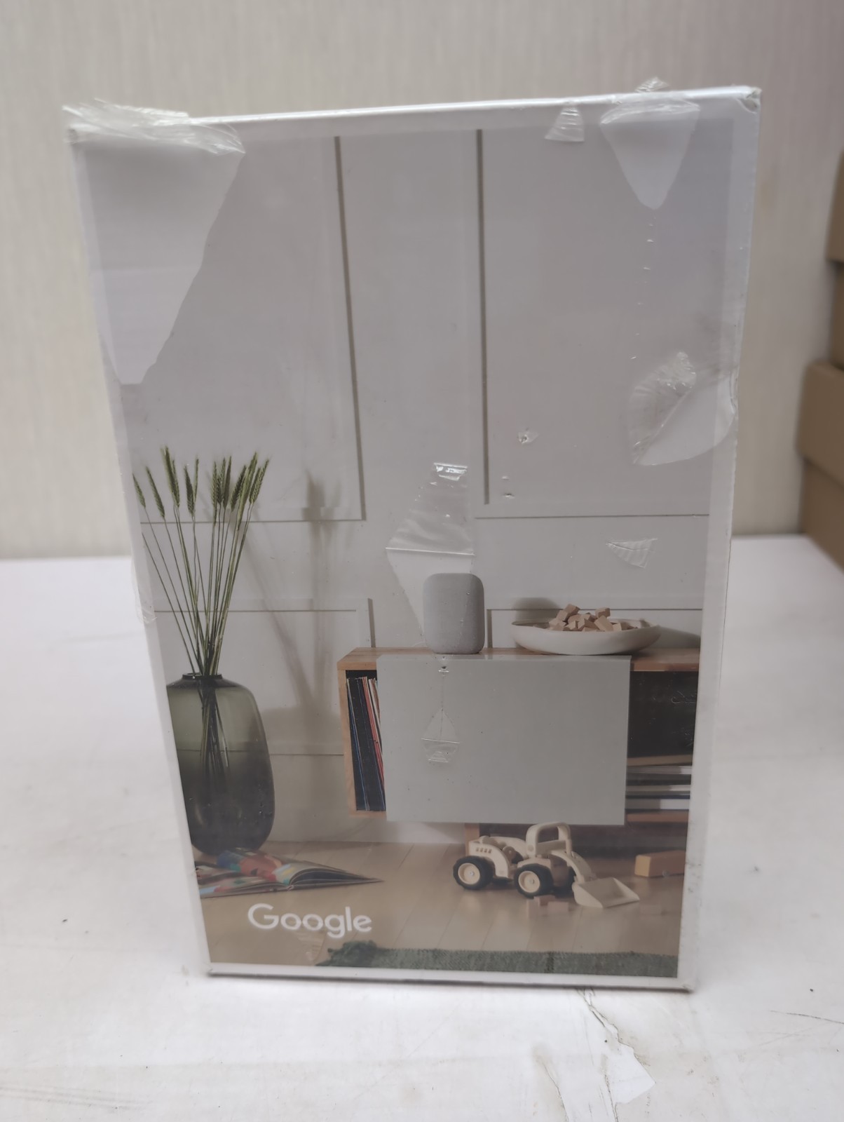 Google Nest Audio Smart Stereo Speaker Voice Assistant Chalk Gray AM12