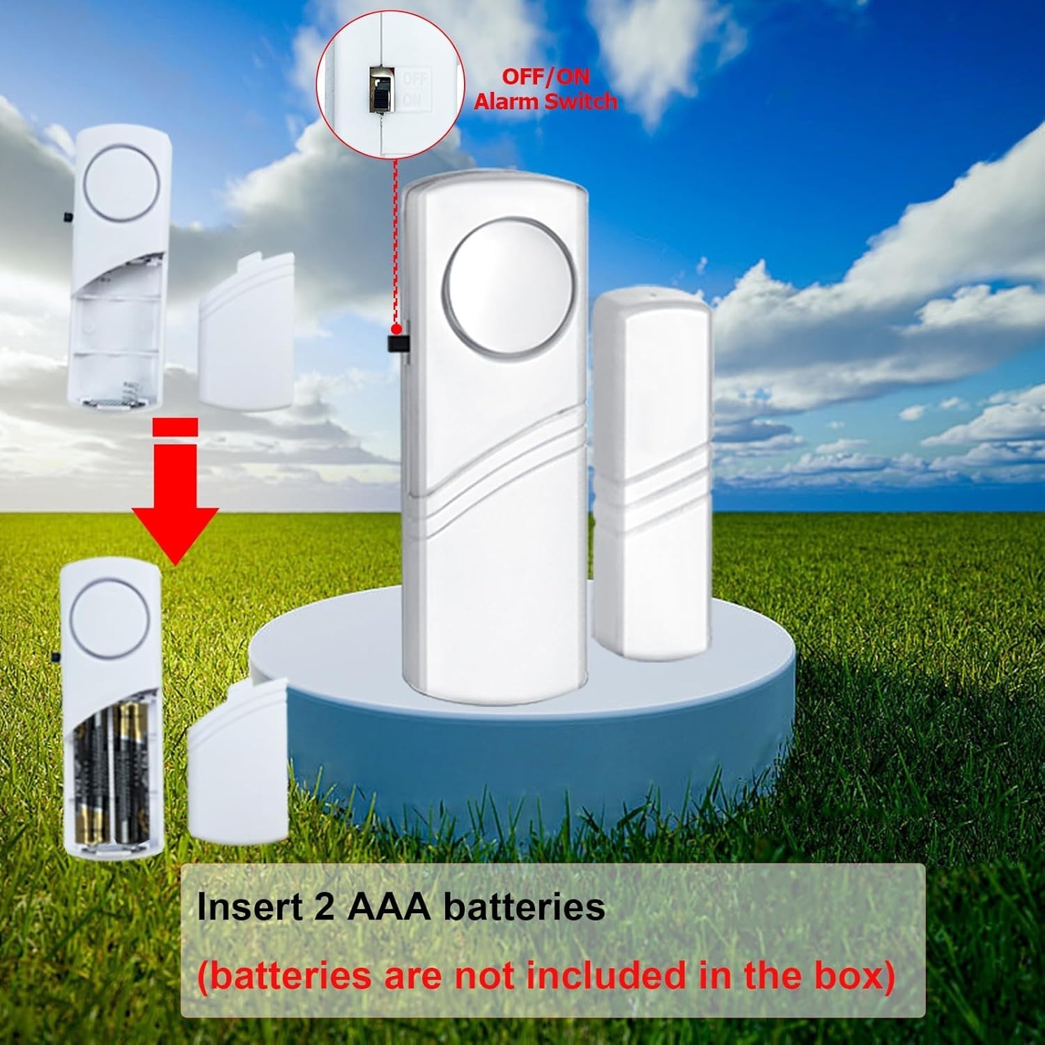 Durable Door Window Alarm – 90DB Wireless Security System for Kids Safety