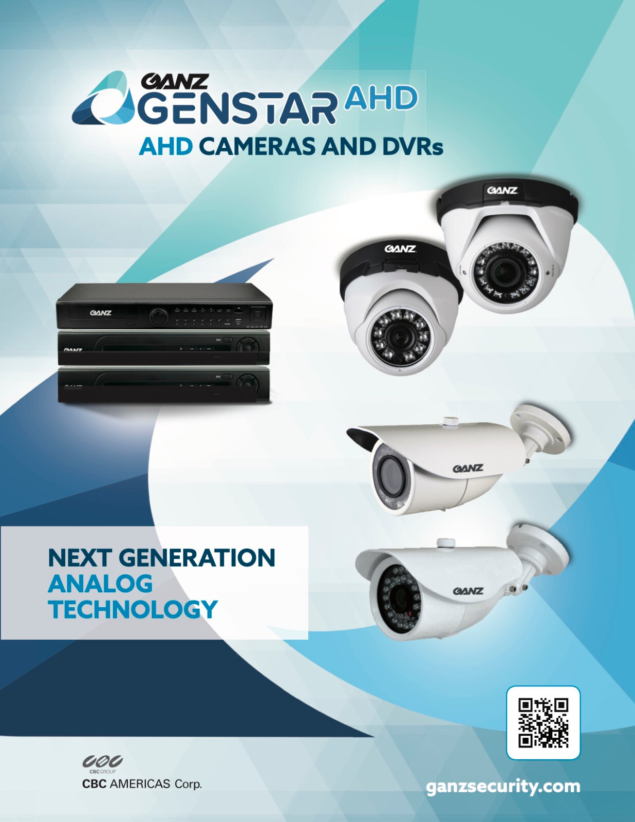 Ganz Z8-N4NFN4AN Lot 16-Camera AHD 1080P IR Bullet Camera 3.6mm – NEW – WARRANTY