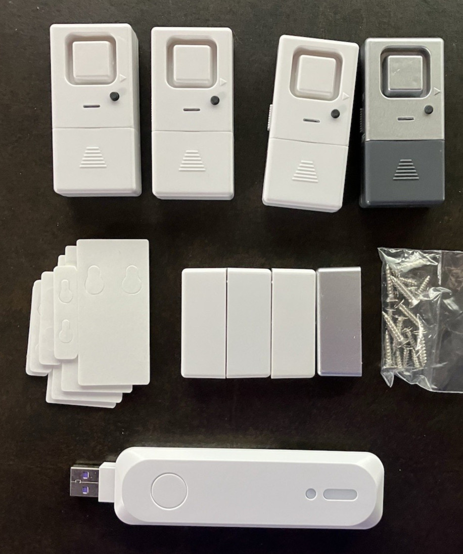 TOLVIVIOV Wireless Home Security Three Contact Door / Window Alarms #455