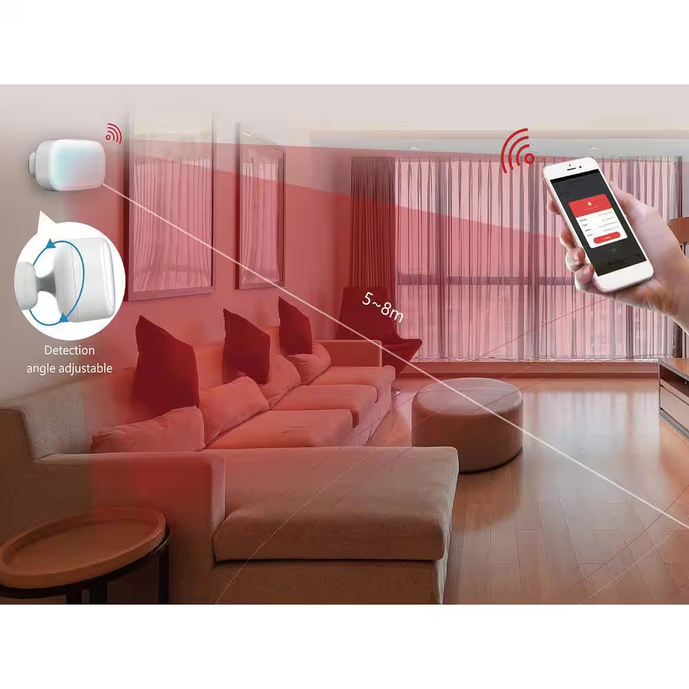 Wifi Pir Motion Sensor, Pyroelectric Infrared Sensor, Tuya Smart App Control (1-
