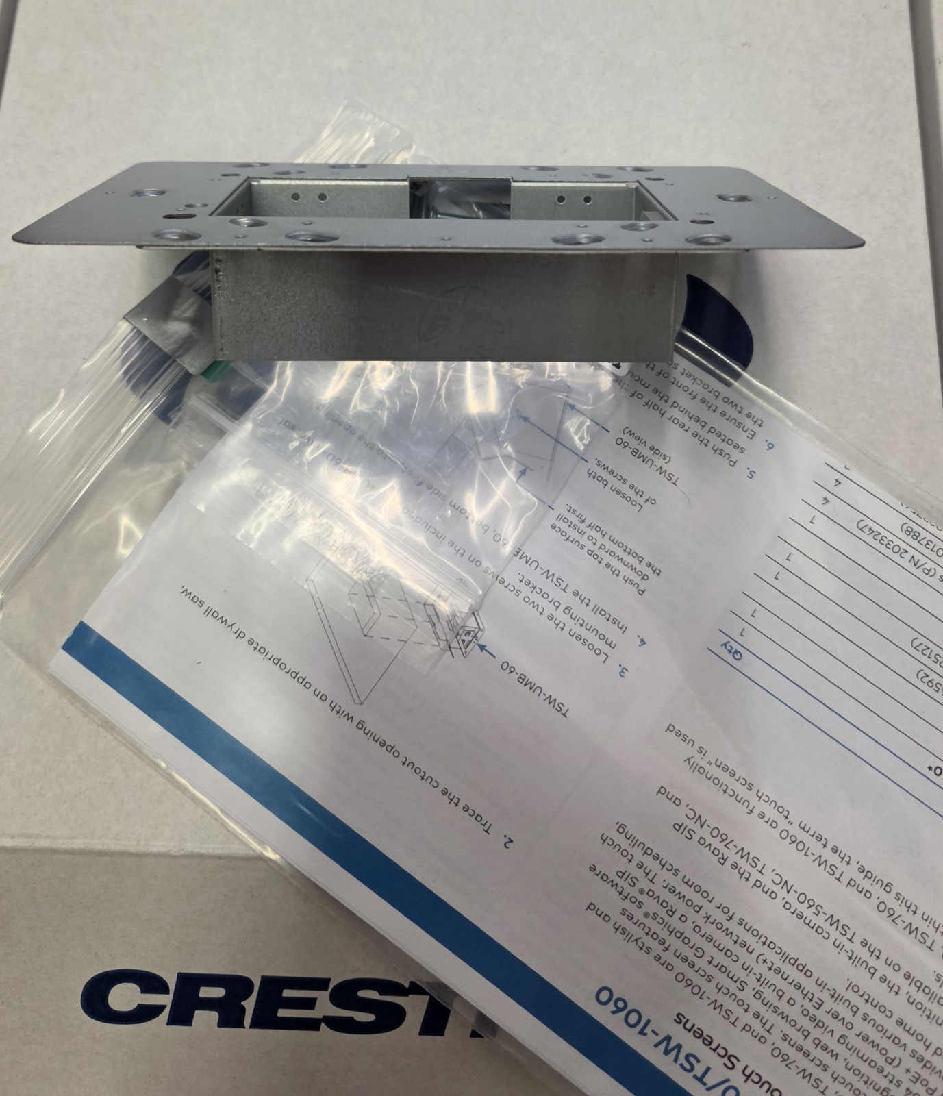 CRESTRON wall mount bracket For TSW -1060, TSW-760, TSW-560