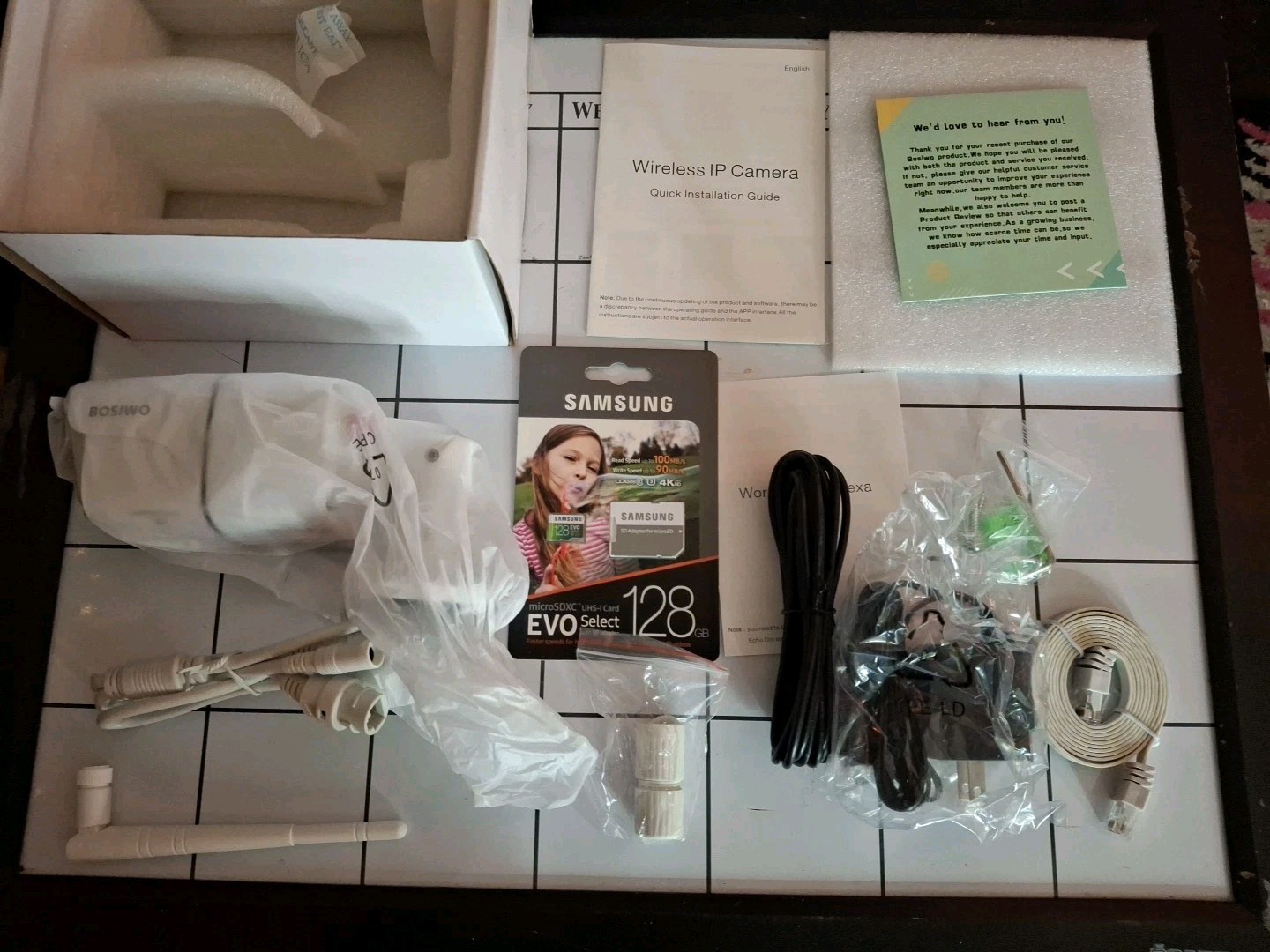 Wireless IP Camera With 128G Sd Card New In Box. Discontinued- Use As Decoy?