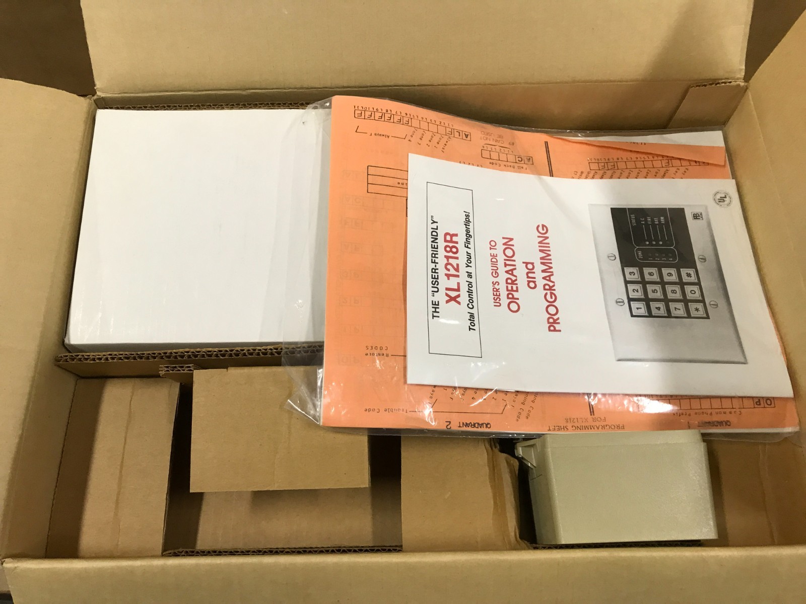 Fire Burglary Instrument 4-Zone Computer Alarm Control Panel – 1218UL, W/ Keypad