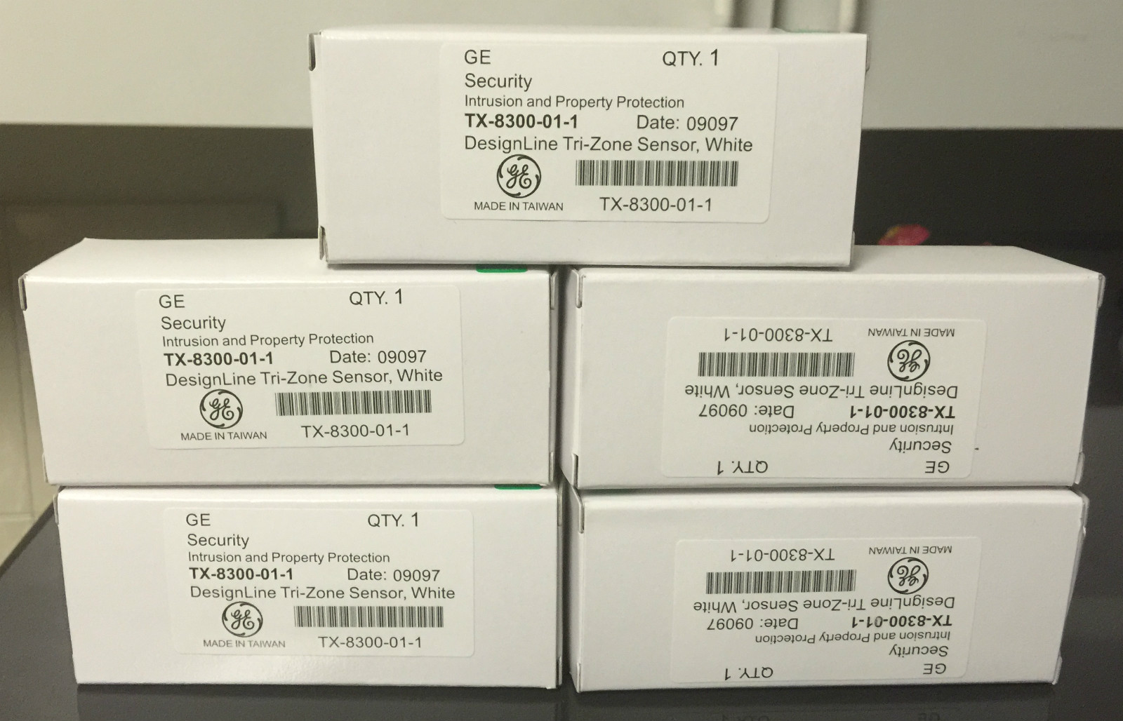 New “5” GE TX-8300-01-1 DesignLine Tri-Zone Wireless 3-in-1 Sensor Simon XT, XTi