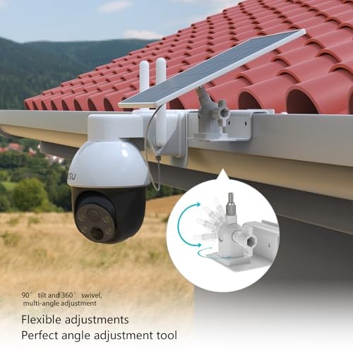 Gutter Mount Kits Compatible with AOSU Solar Security Cameras Wireless