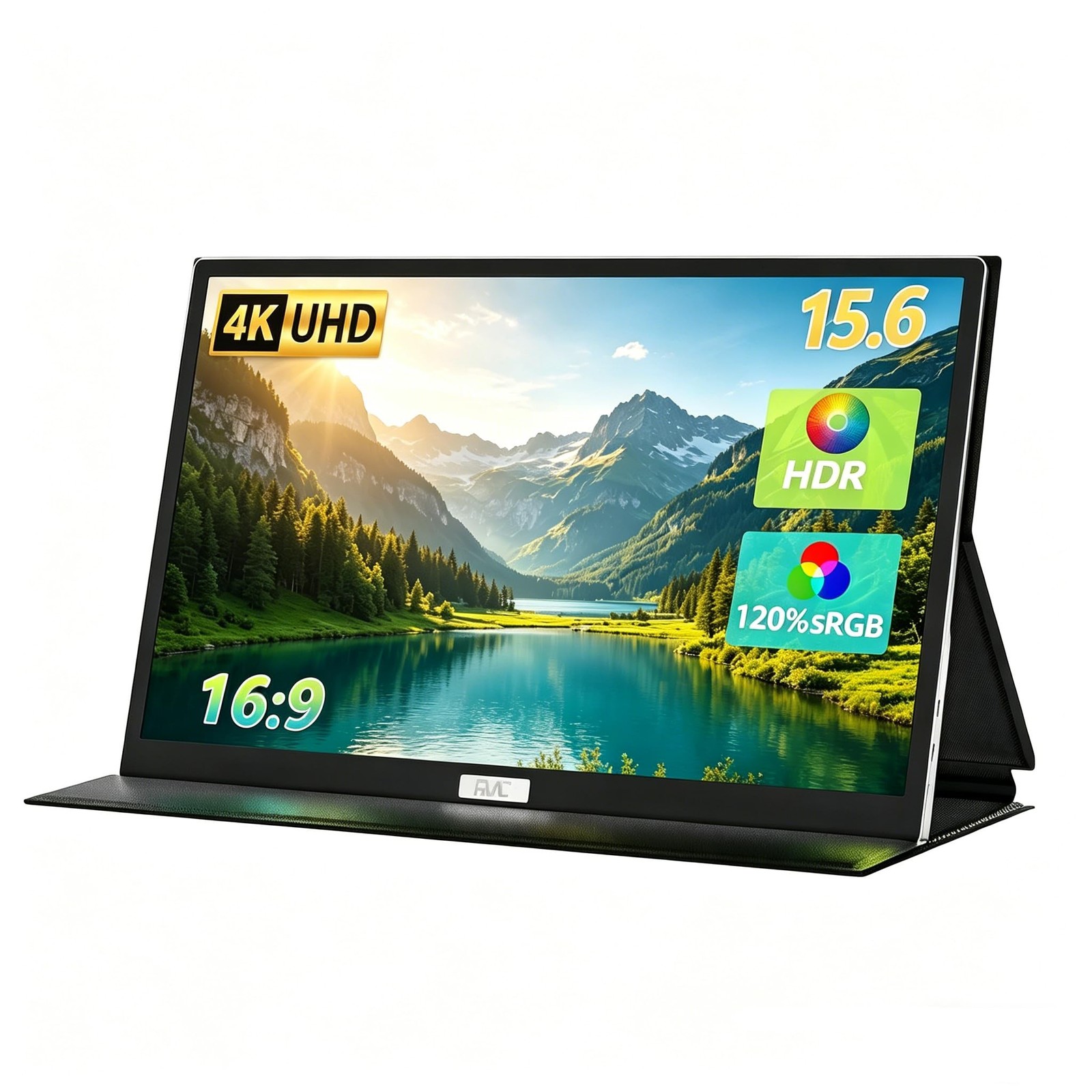 FMC 4K Portable Monitor 15.6″ 3840×2160 USB-C HDMI Display for Laptop PC Mac