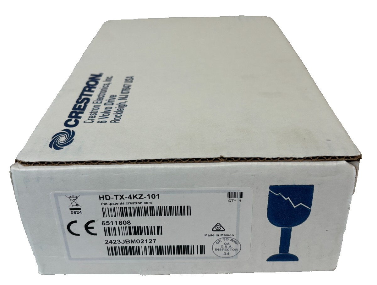 Crestron HD-TX-4KZ-101, DM Lite® 4K60 4:4:4 Transmitter for HDMI – New Sealed