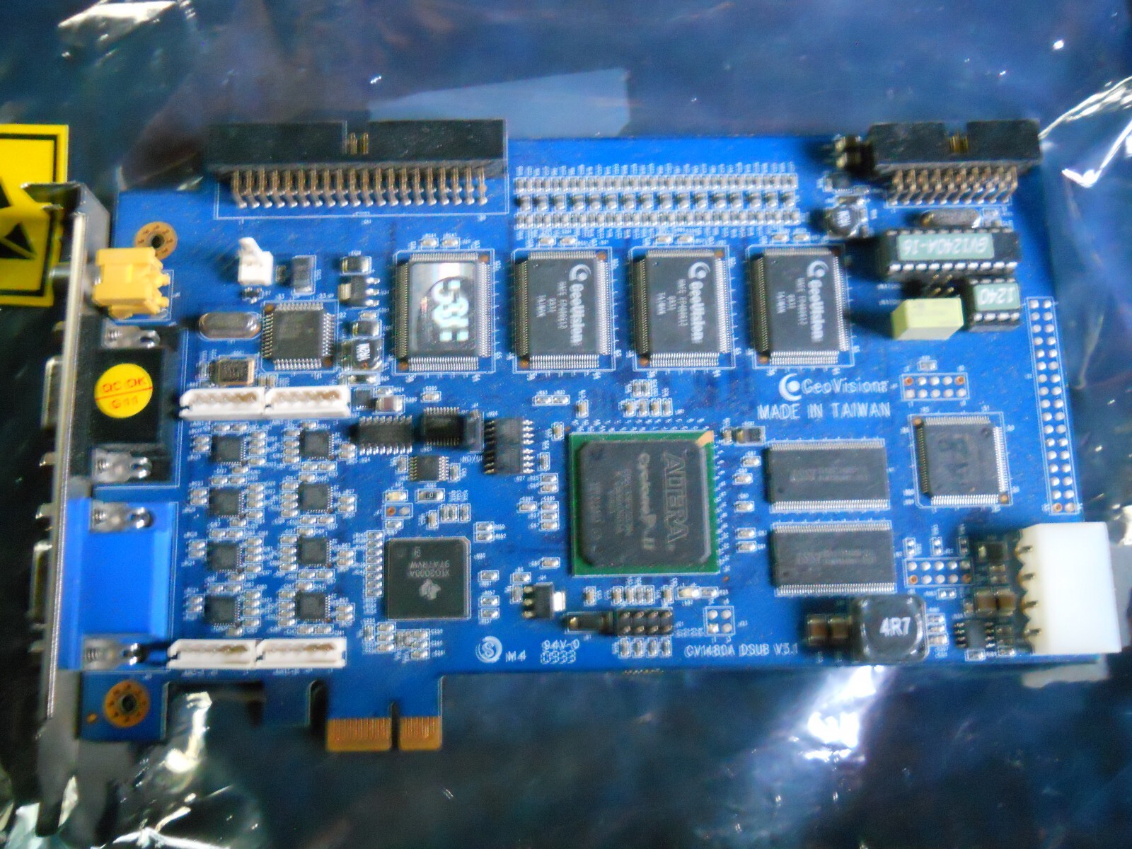 Geovision GV1480A VGA DSUB V3.1 PCI-e DVR Commercial Capture Card NO WIRES