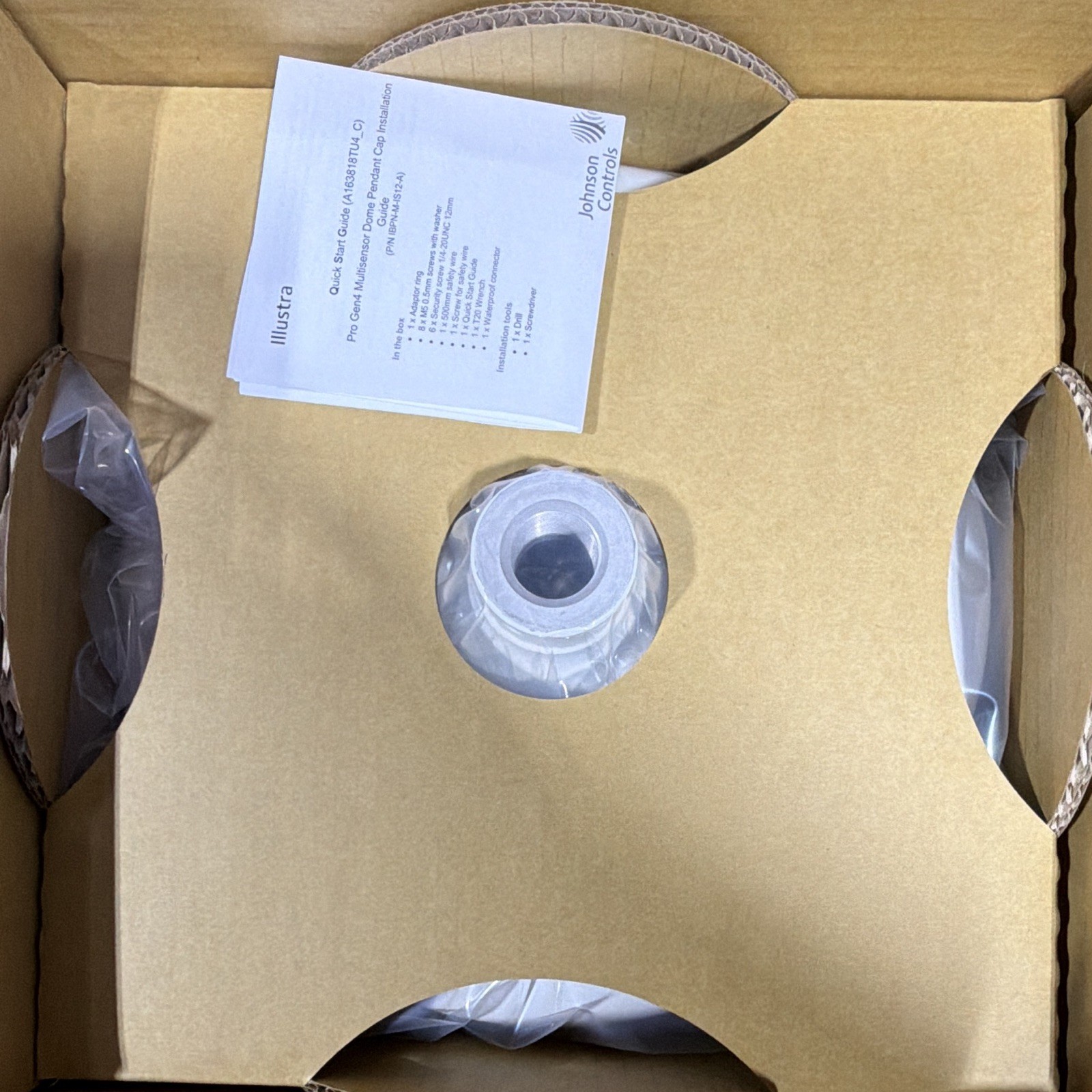 Illustra Pro Gen4 Multisensor Pendant Mount Cap White IBPN-M-IS12-A