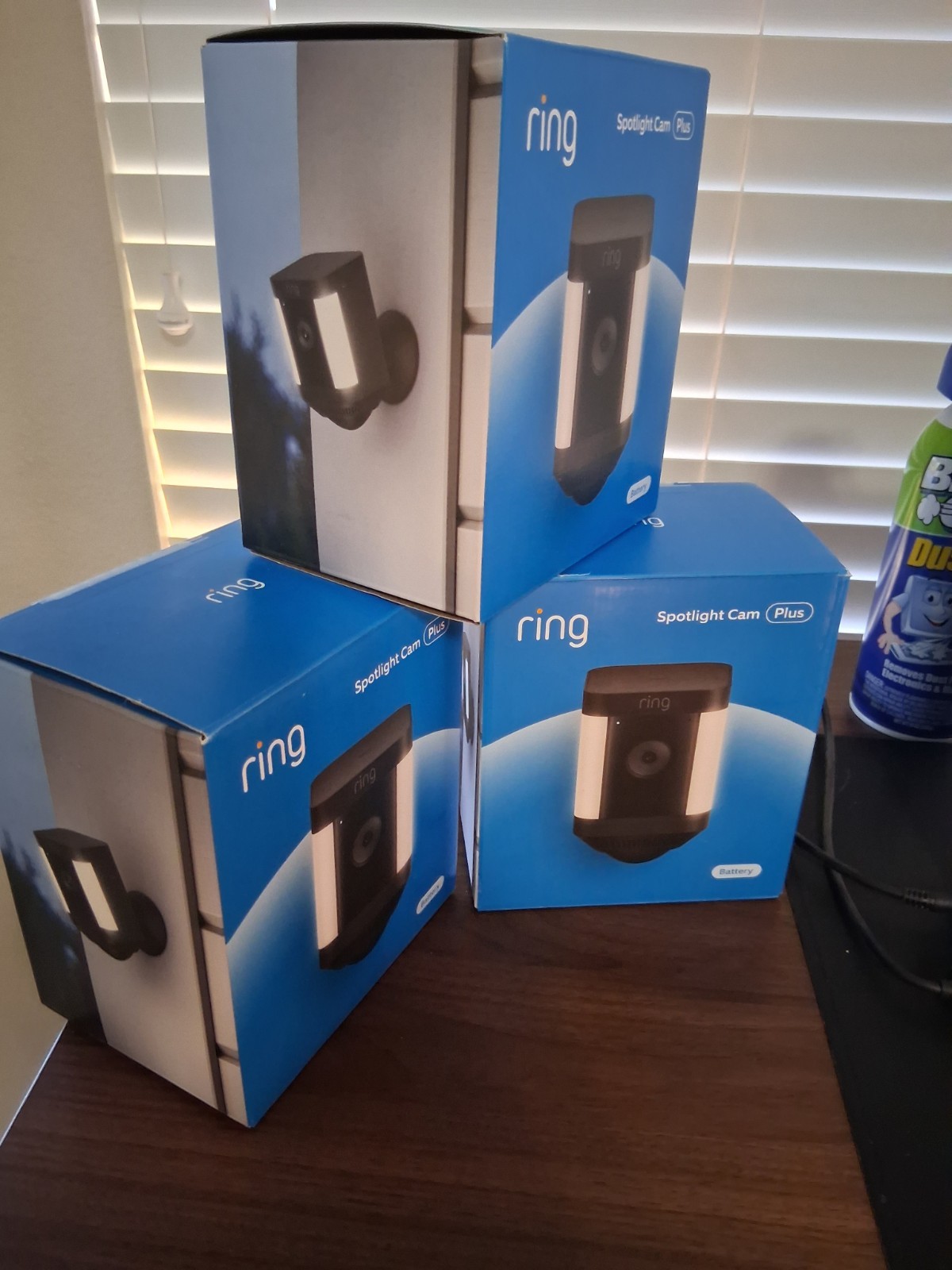 3-RING Wireless Spotlight Cam PLUS In Black…..SHIP FREE!!