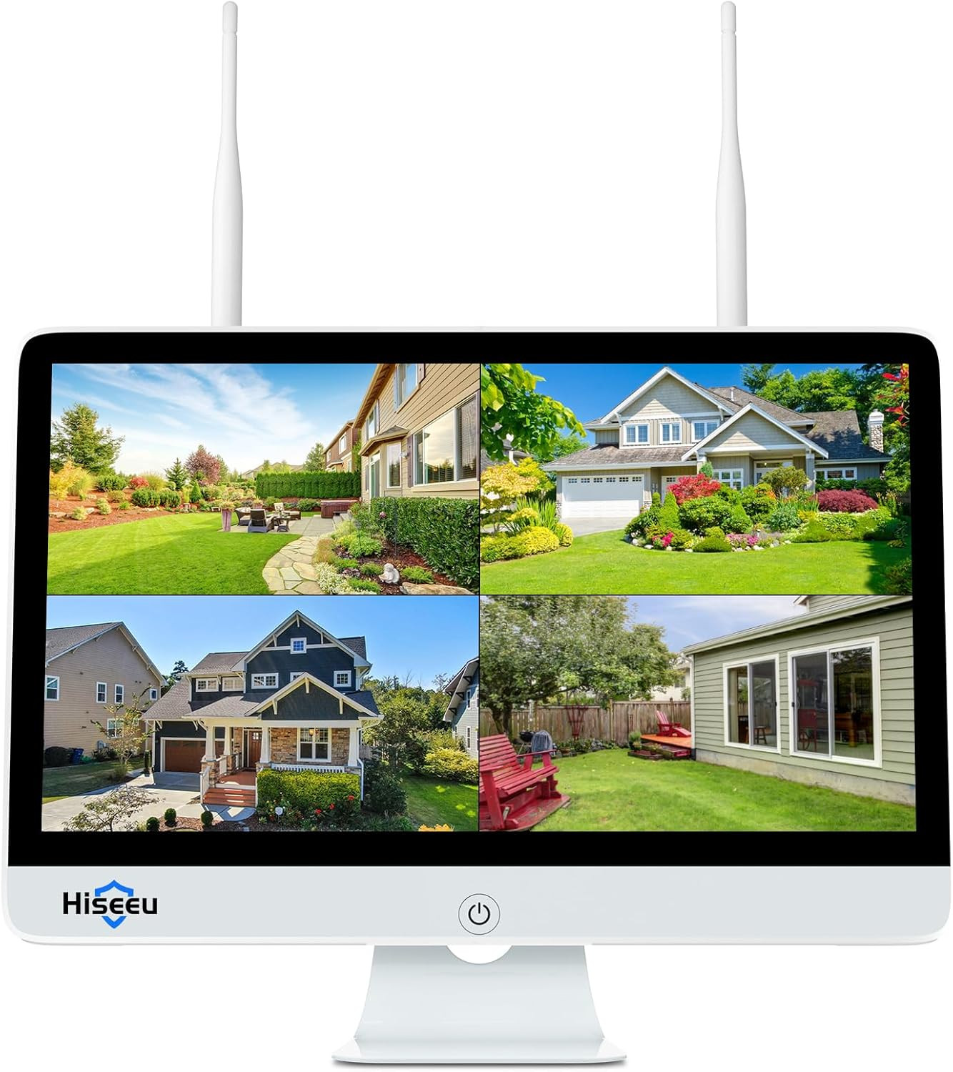 【No HDD】 15” LCD Wireless Wifi NVR 16 Channels Network Video Recorder, Built-In