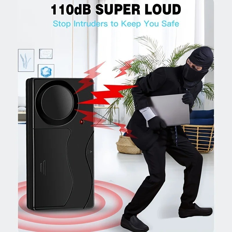 110dB Wireless Vibration Anti-Theft Alarm Remote for Motorcycle Bicycle Car