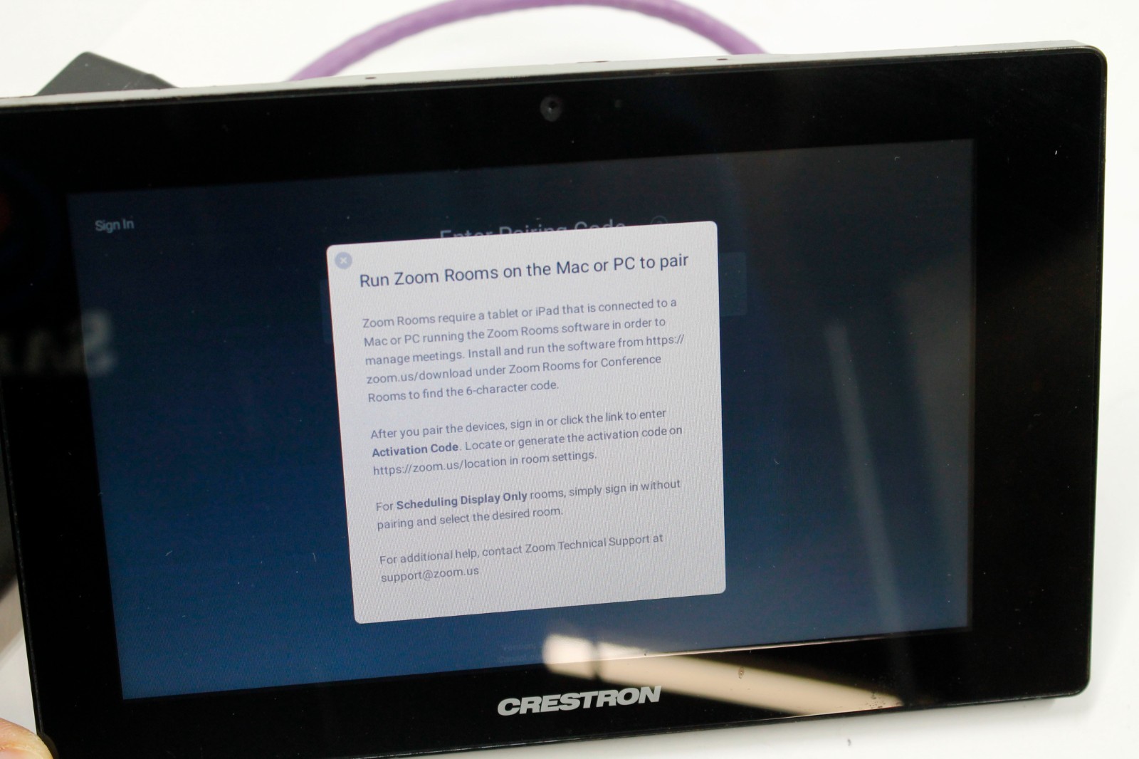 Crestron TSW-760 TSS-7-B-S 7” Touch Screen + LED Panel TSW-760-TK-B-S