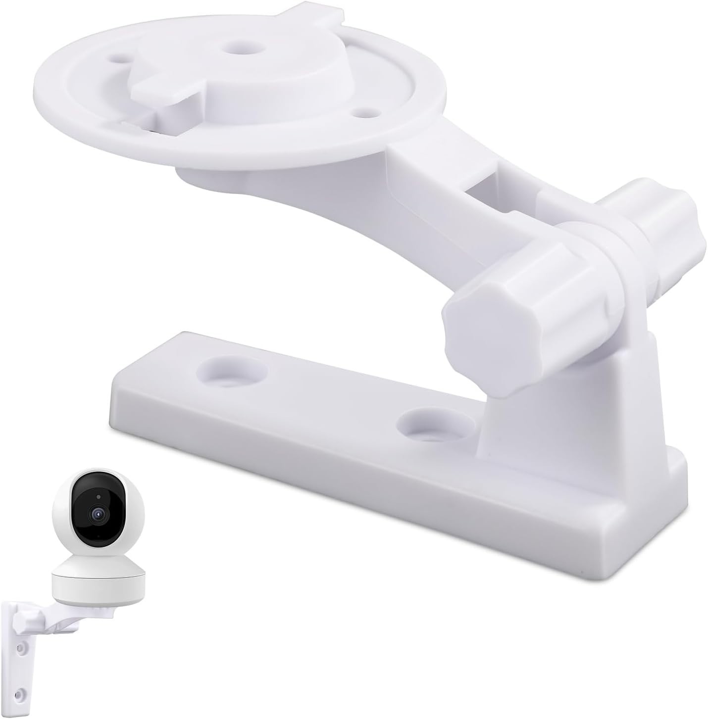 Adjustable White Camera Wall Mount for Reolink E1/E1 Pro & Mercury TPLINK