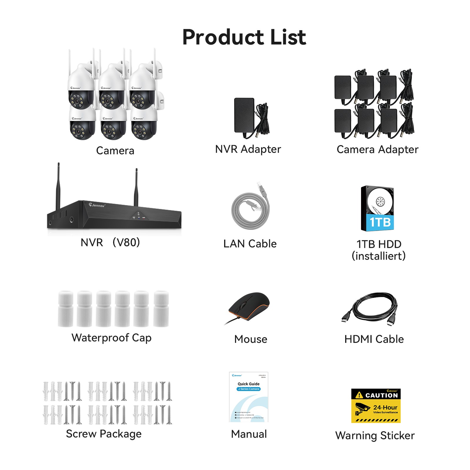 5MP 3K PTZ Motion Detection Camera System 10CH NVR WiFi Outdoor Real Time Alert
