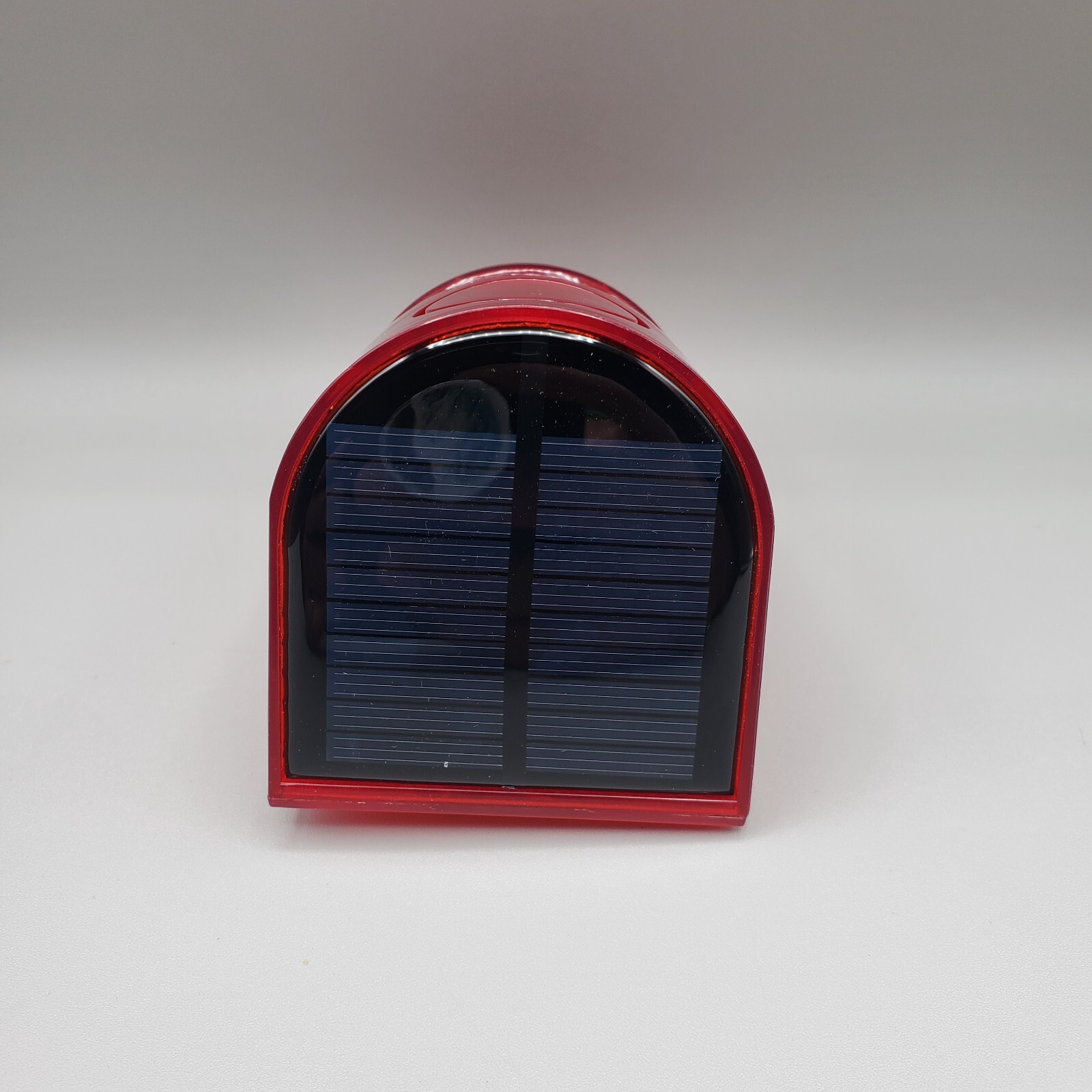 Solar Warning Alarm Strobe Light Motion Sensor Waterproof Outdoor Security