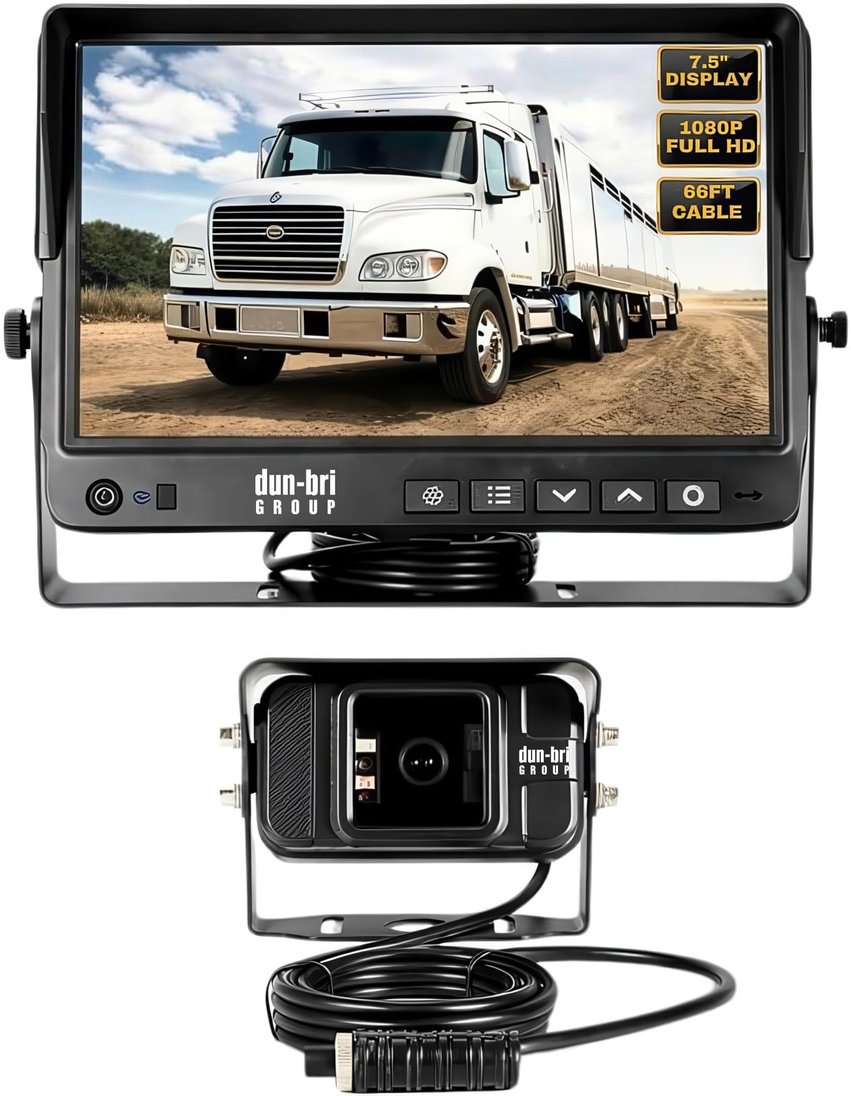 7″ 1080P Professional Backup Camera System for Commercial Trucks, RVs, Heavy…