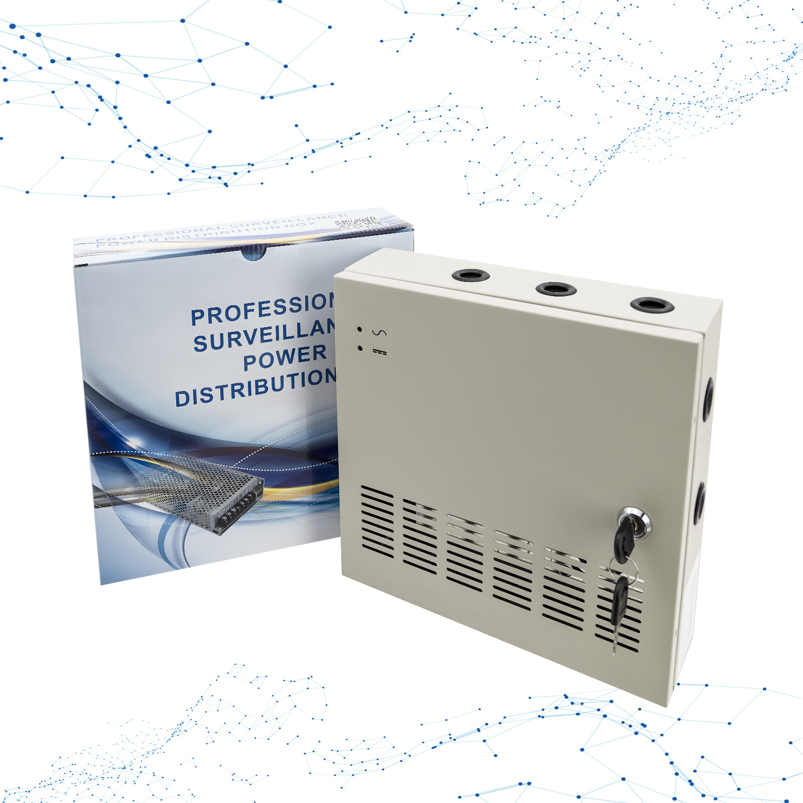 18 CH Channel CCTV Camera Power Supply Distribution Box DC 12V, 10A 20A 30A