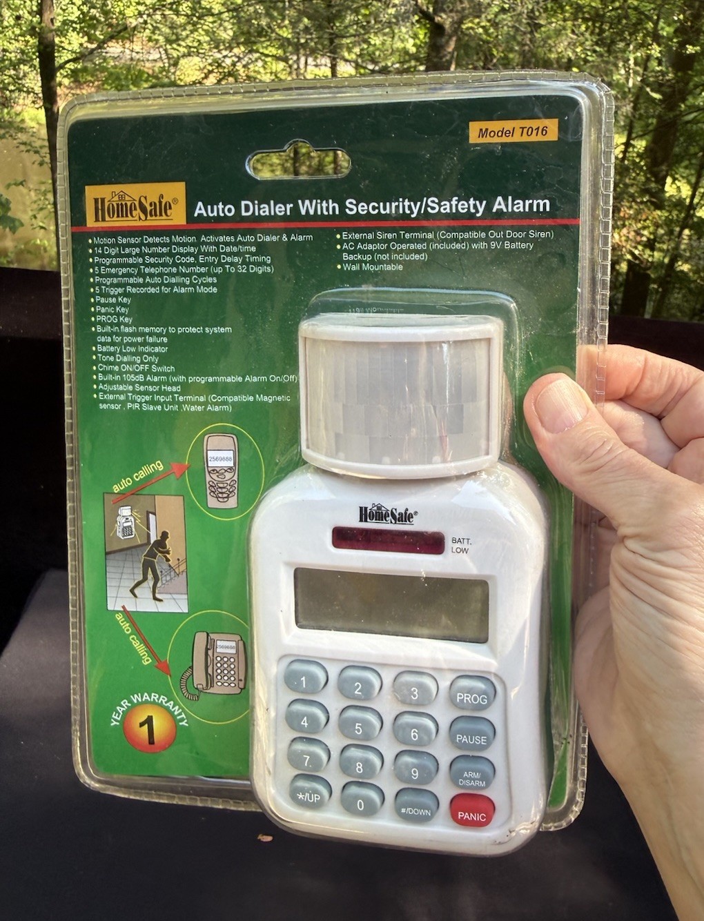 Homesafe Wireless System t015rpk2 Auto-Dialer Motion Detector Keyboard NEW OS6