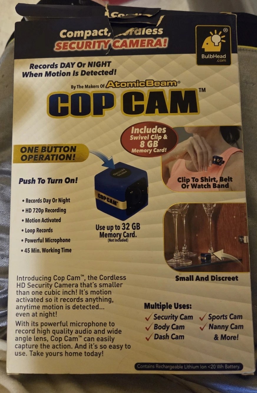 Cop Cam Security Camera