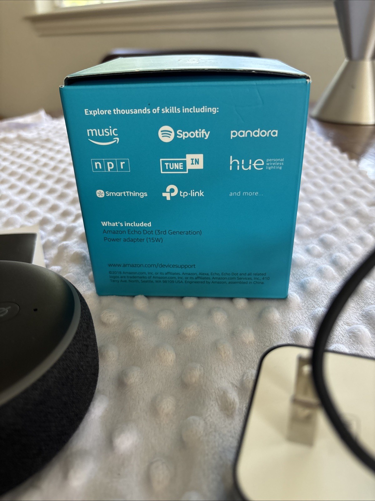 Amazon Echo Dot (3rd Generation) Smart Speaker Charger New Open Box