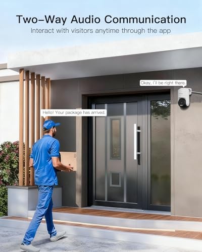 VIMTAG Cameras for Home Security, 2.5K 4MP Black&White 2Pack