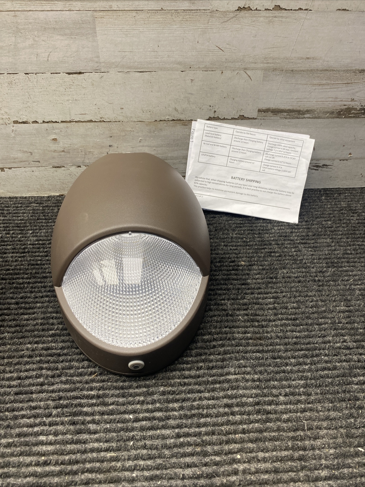 Deco LED 120/277vac Outdoor Die Cast LED Emergency Light / Dark Bronze AC&Emerg.