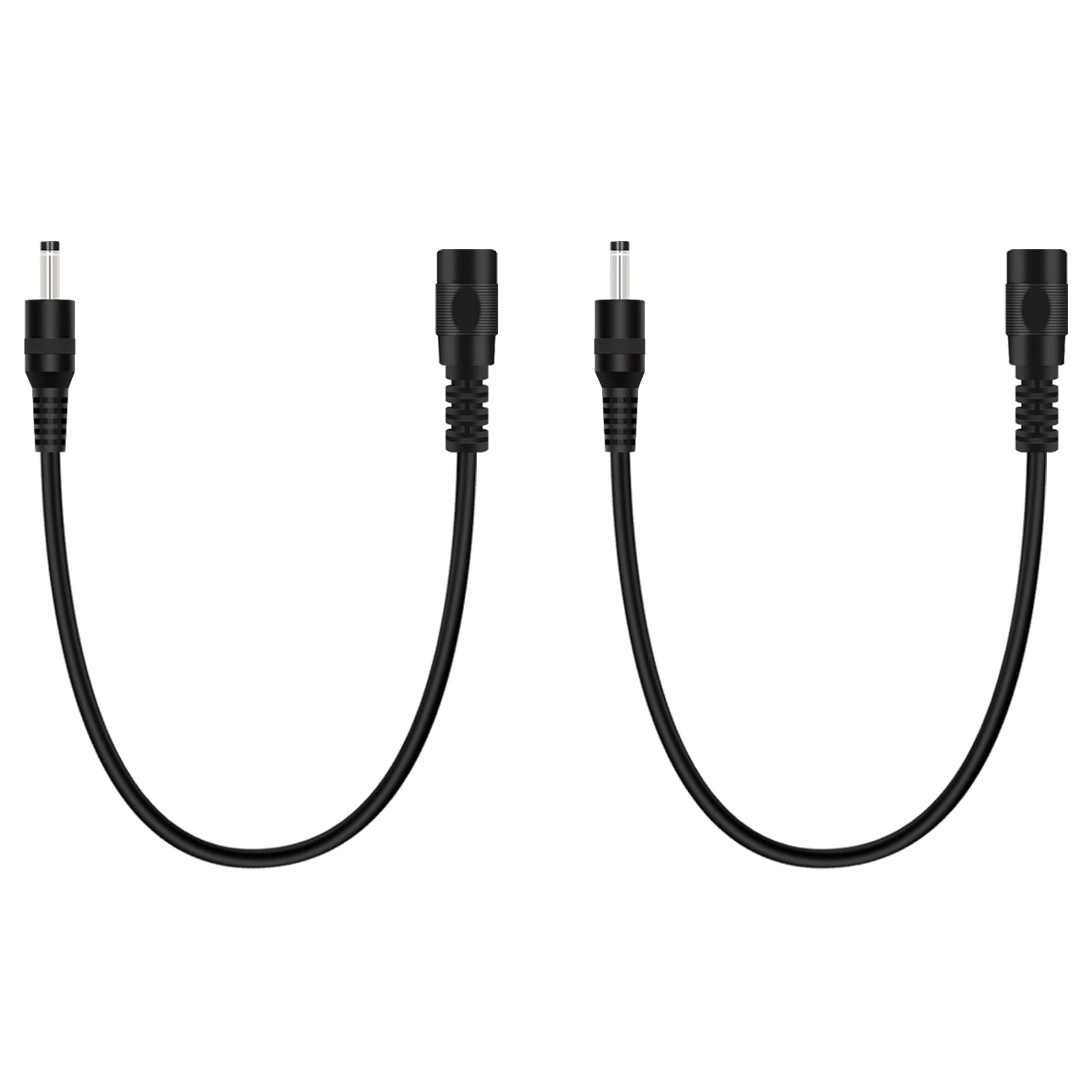 2-Pack 1FT 3.5mm x 1.35mm DC Power Extension Cable Male to Female Plug Jack P…