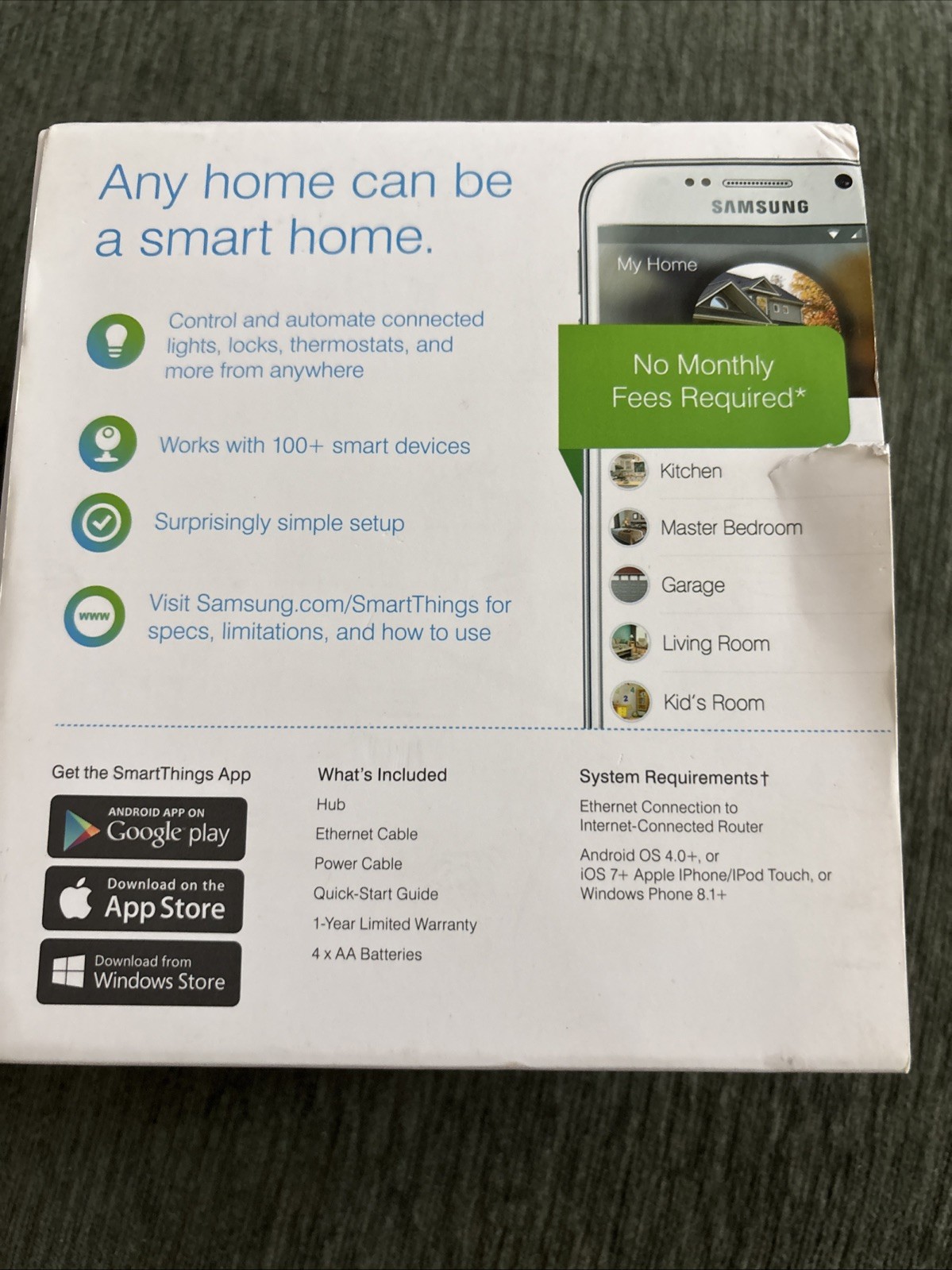 Samsung SmartThings Hub STH-ETH-250 Smart Home Hub 2nd Generation