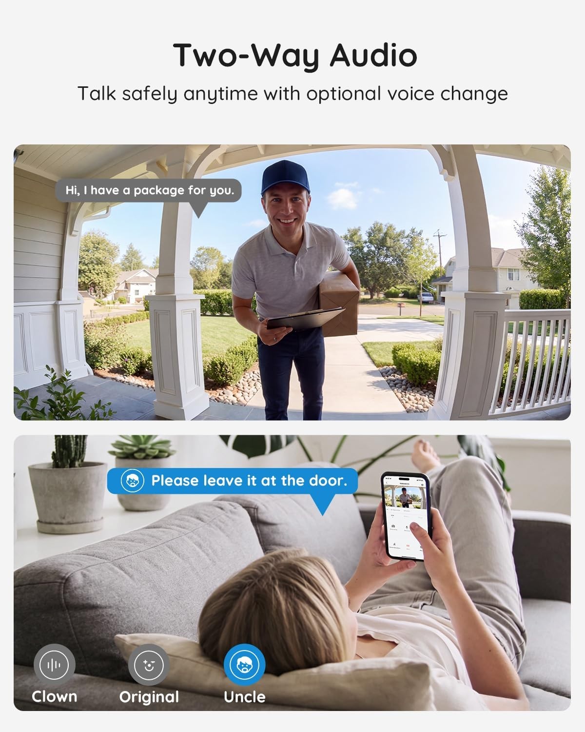 Wireless Video Doorbell Camera – 2K HD, 166° Wide View, Night Vision, Motion Ale