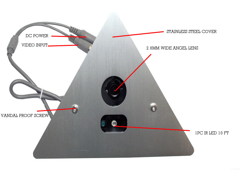 1080P 4 in 1 HD CVI/TVI/AHD/Analog Corner Mount/Elevator Camera – Fixed 2.8mm