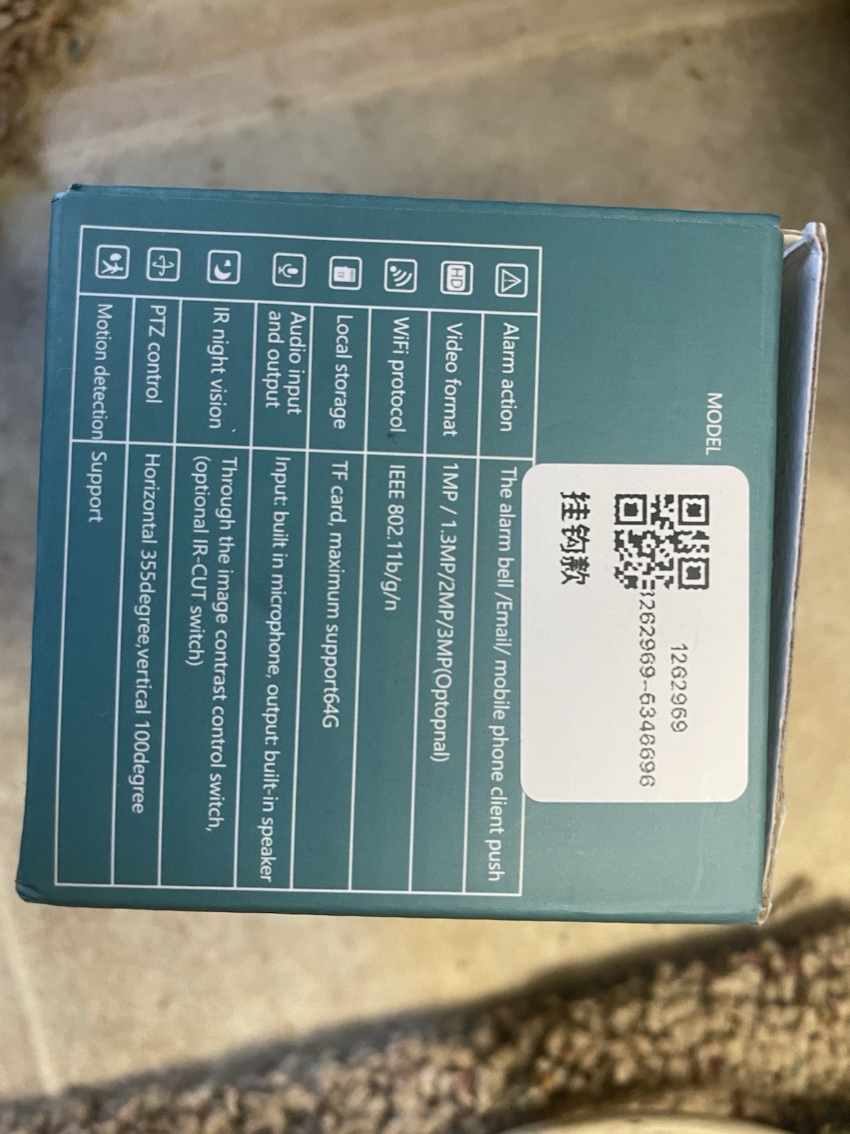 PTZ ( Pan-Tilt Zoom ) WiFi Security Camera -2