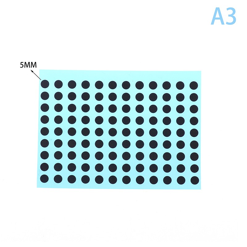 Diameter 3/4/5/6 MM 4 Sizes Black Conductive Rubber Pads Keypad Repair Kit