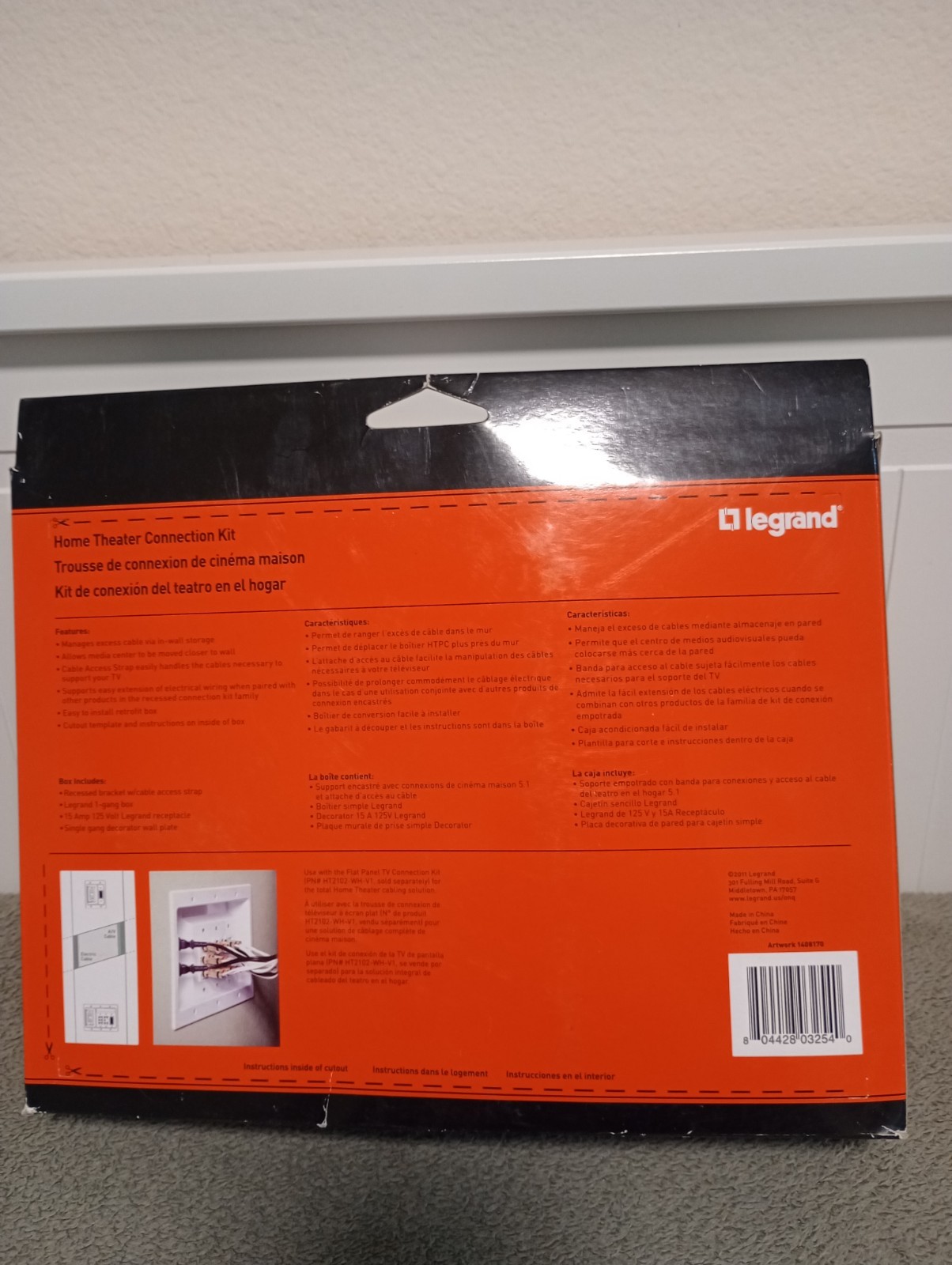 Legrand HT2103WHV1 Home Theater Connection Kit New