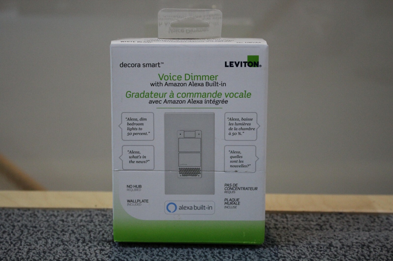 Leviton Voice Dimmer with Amazon Alexa Built-in – White