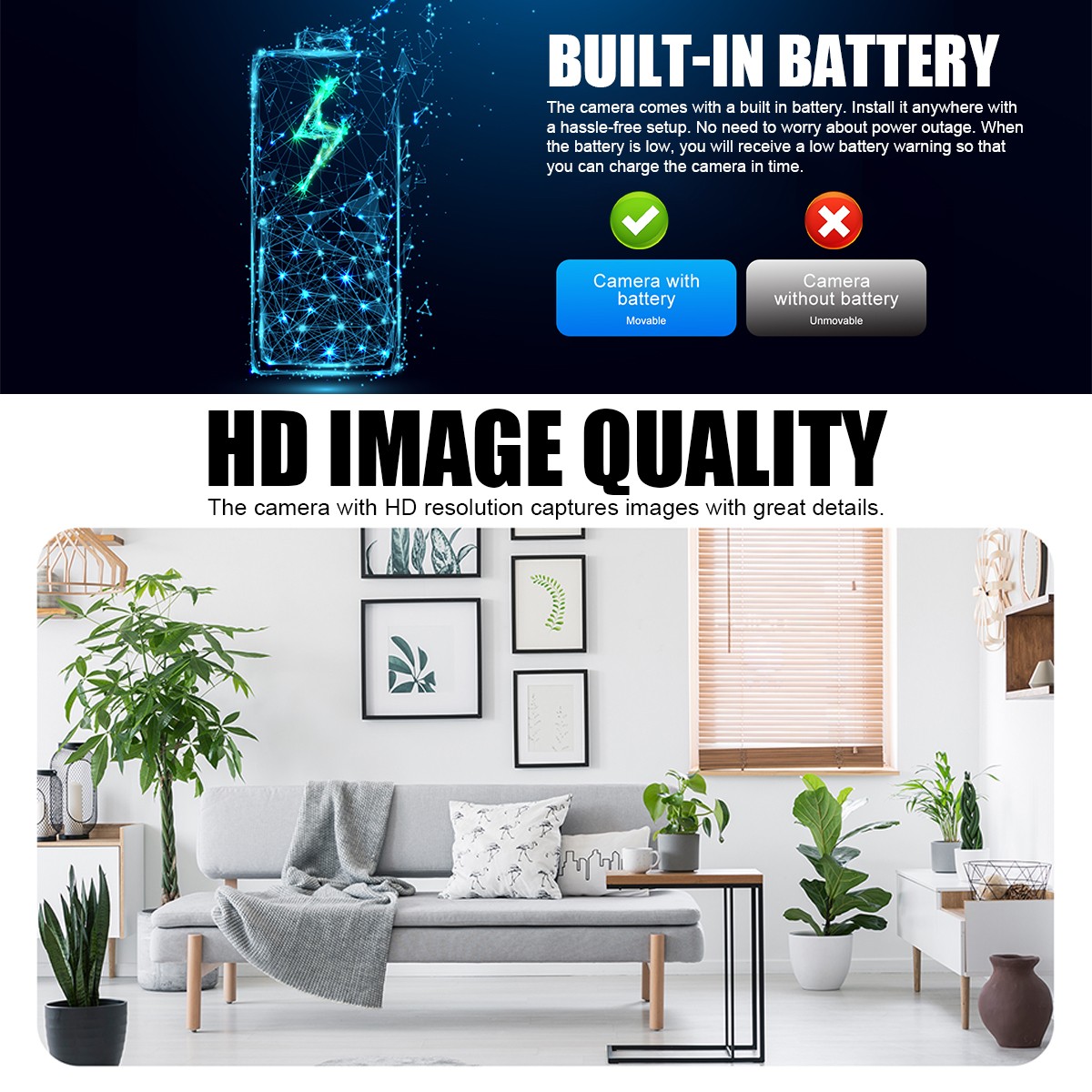 4K Cam HD Wireless WiFi Security Mini Micro Pinhole DIY Cam DVR Indoor Outdoor