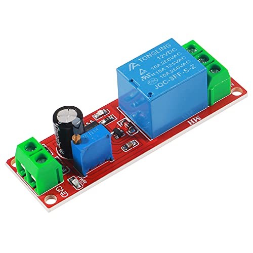 6PCS NE555 DC 12V Delay Timer Relay Switch Module Adjustable 0-10 6PCS 12V