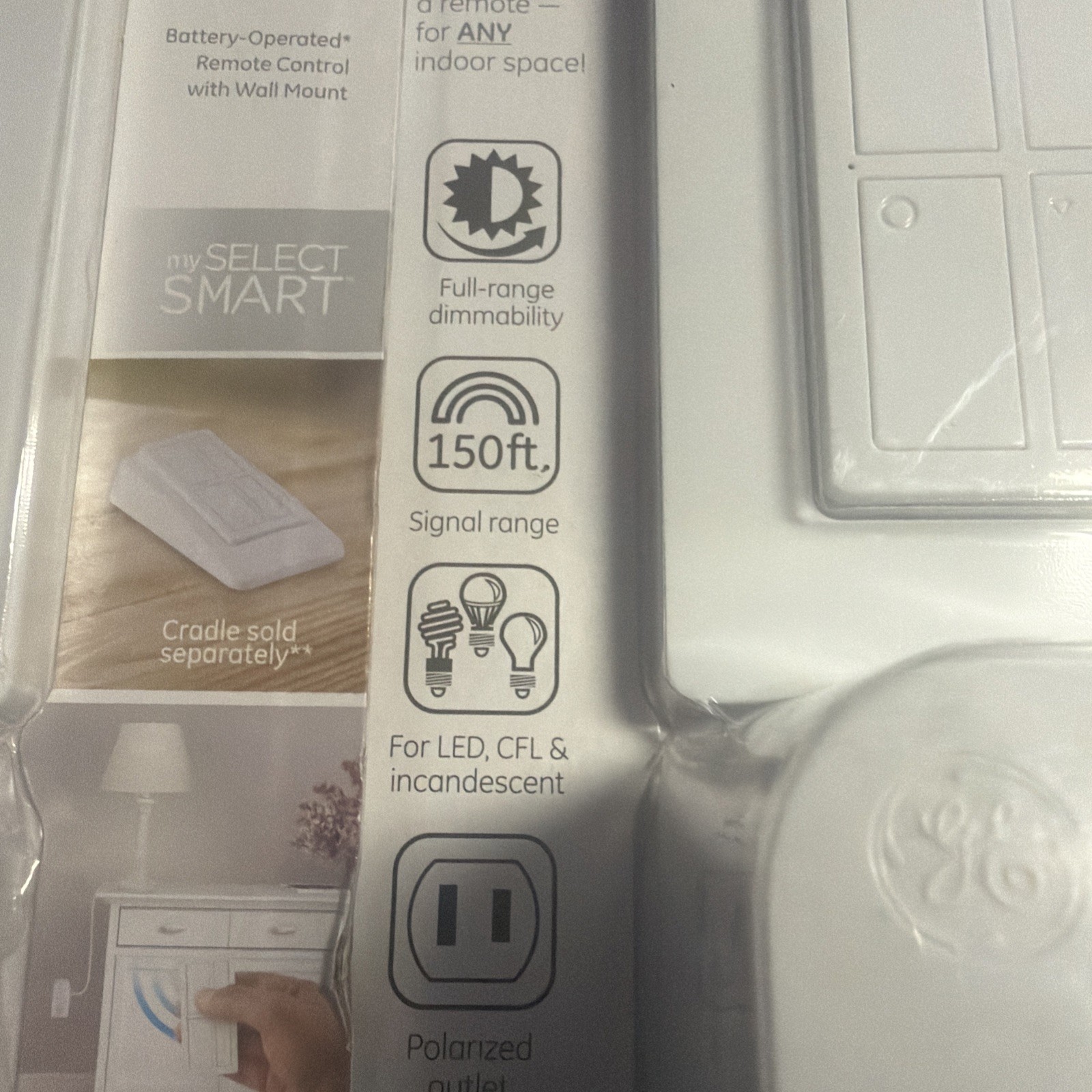 GE Indoor Wireless Remote Lighting Control Sealed 3 Pack No Wiring Needed